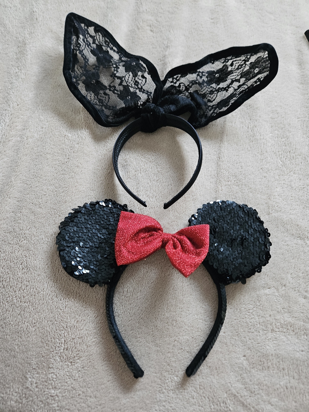 Minnie Ears And Bunny Ears Headband - Teen Costume Accessory